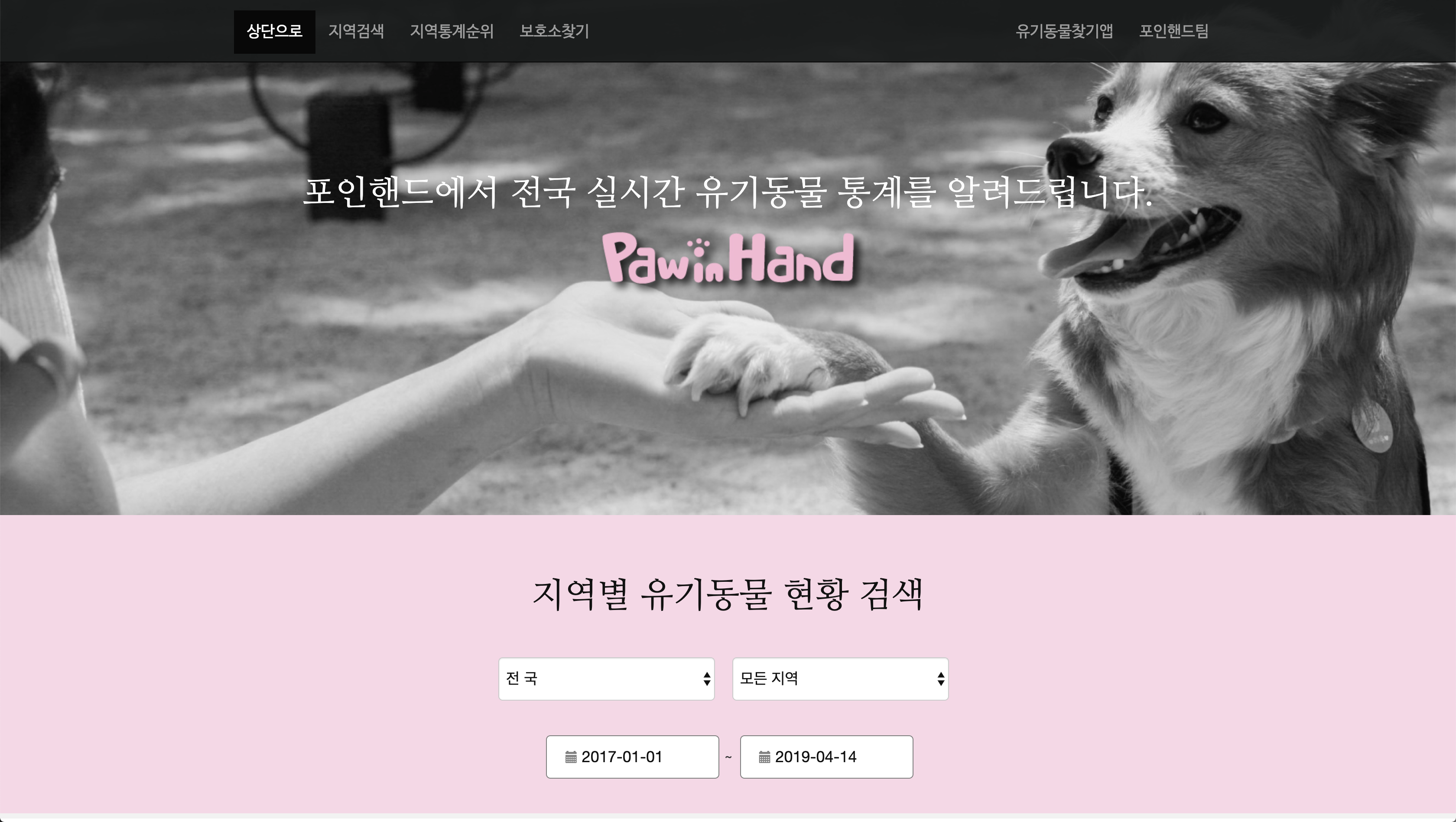paw in hand website